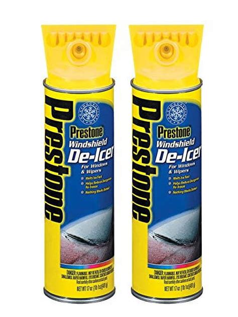 Prestone AS 244 17 Oz Windshield De Icer Aerosol Can 2 Pack Walmart