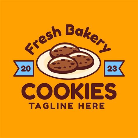 Free Vector Flat Design Cookies Logo Template