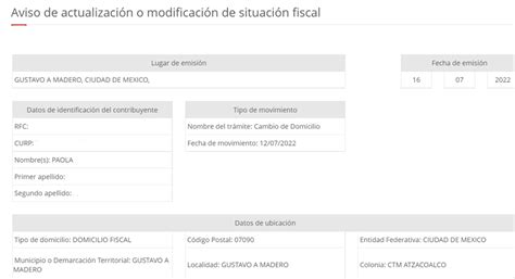 Cómo cambiar tu domicilio en el SAT de manera sencilla Blog 2000