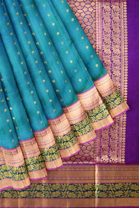 Blue Uppada Handloom Silk Saree Prasiddhi Silks