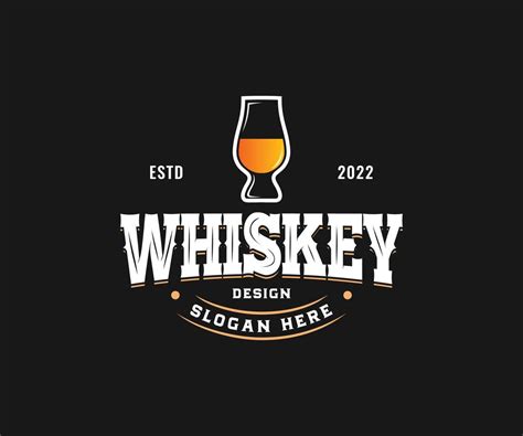 Whiskey Bourbon Label Logo Design Vintage Beer Wine And Whiskey Logo