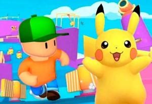 STUMBLE GUYS X POKÉMON juego gratis online en Minijuegos