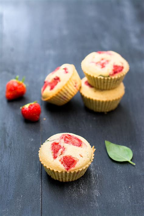 Muffins Fraises Basilic Sans Gluten Sans Lactose Scarlett O