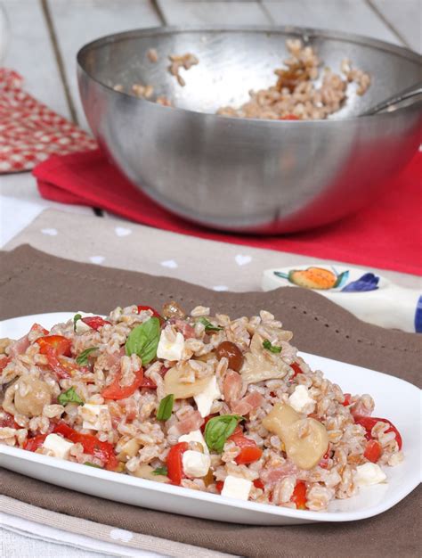 INSALATA DI FARRO Ricetta Farro Freddo Con Speck Insalata Estiva Fredda