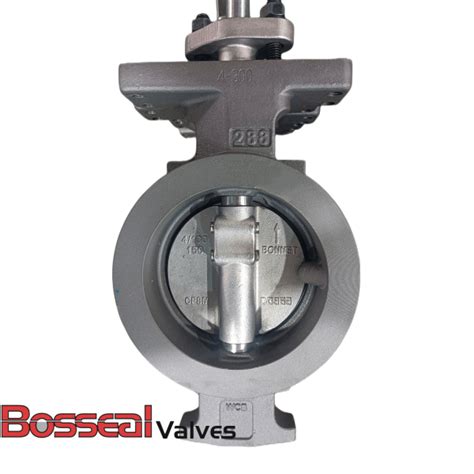 ASTM A216 WCB Double Eccentric Butterfly Valve 3 IN CL 150 Bosseal