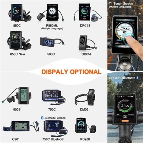 Gerich Ebike CAN Protocol Display For Bafang M500 M600 BBS01 02 HD