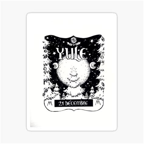 Yule The Winter Solstice Sticker For Sale By Audreyfavre Redbubble