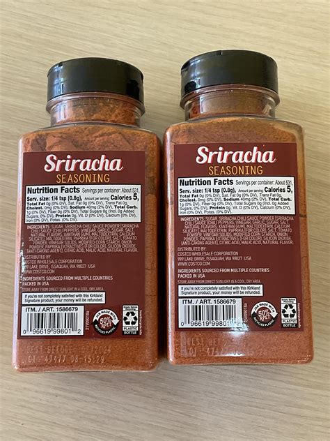 Kirkland Signature Sriracha Seasoning 15oz 2pack Walmart