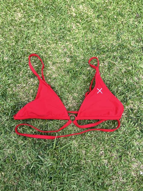 BOUTINE LA Red Bikini Top XS And No Flaws I Just Depop