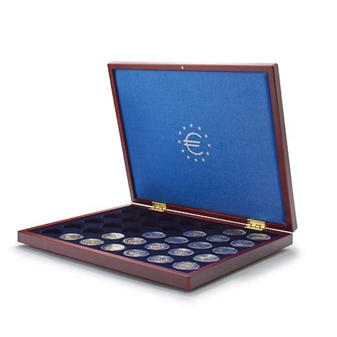 Coffret Numismatique VOLTERRA UNO de luxe pour 35 pièces jusqu à 26 mm