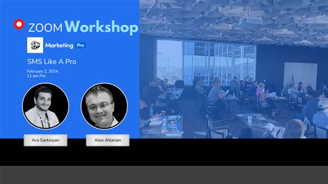Zoom Workshop Sms Like A Pro This Friday 11am Ps Servicetitan