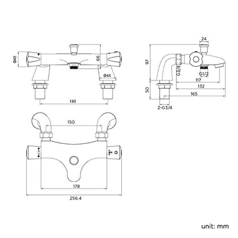 Modern Chrome Thermostatic Exposed Shower Bar Mixer Brass Diverter