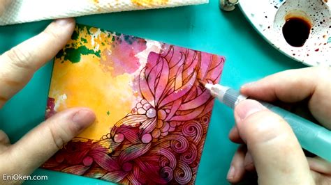 Sand Swirl Watercolor Lesson Eni Oken S Online Art Classes