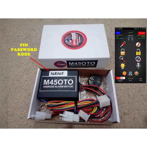 Jual Alarm Motor M Oto Keyless Android Ada Jeda Injeksi Fitur Komplit