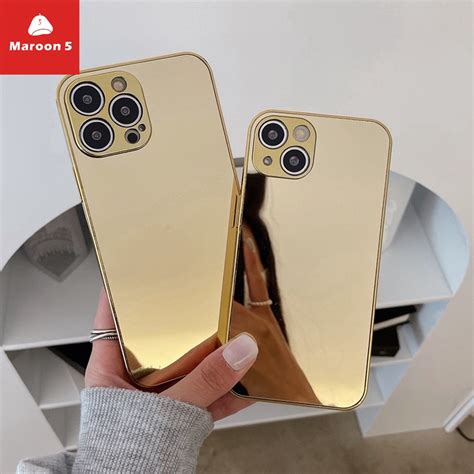 Luxo Ouro Prata Chapeamento Caso Para Iphone Pro Max Xs Xr