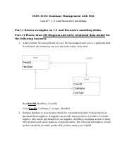 Lab7 Joshua Ehrlich Docx ISDS 3110 Database Management With SQL Lab