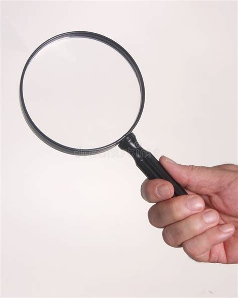 Hand Holding A Magnifying Glass Stock Photo Image Of Human Large