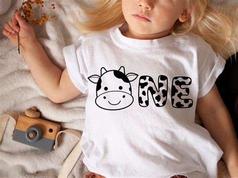 Cow One Birthday Svg St Birthday Svg Holy Cow I Am One Svg Etsy