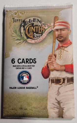 Topps Allen Ginter Mlb Baseball Trading Cards Pack