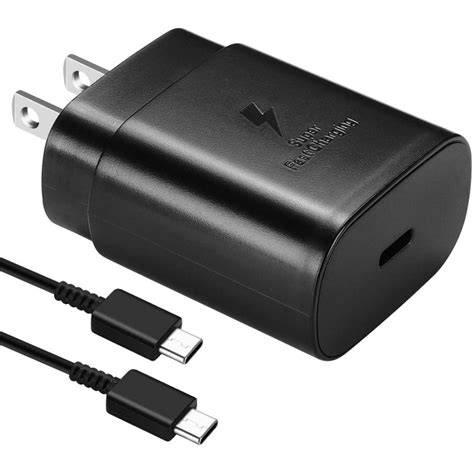 Samsung 25W USB-C Wall Charger + USB-C to USB-C Cable Bundle - Tanga