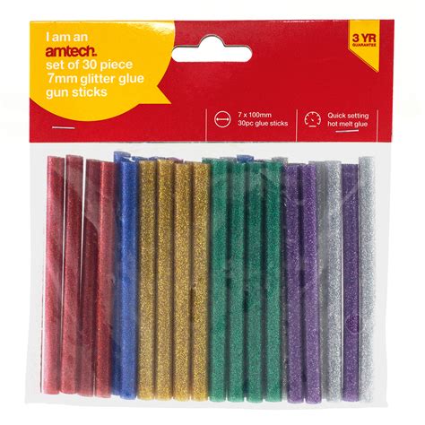 30pc Glue Gun Sticks 7mm X 100mm Amtech