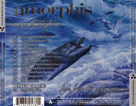 Car Tula Trasera De Amorphis Magic Mayhem Tales From The Early