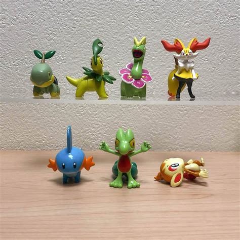 ポケモン モンコレ モンスターコレクション フィギュア ナエトル ベイリーフ メガニウム テールナー ミズゴロウ キモリ ヒコザル 7体セット