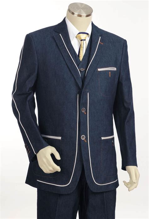 Blue Mens Fashion Suits Denim Fashion Mens Suits Denim Suit Denim