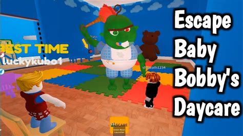 Roblox Escape Baby Bobby S Daycare YouTube