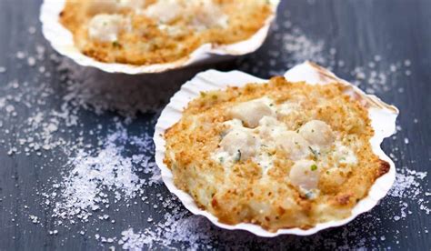 4 coquilles aux noix de St Jacques à la bretonne surgelés Picard