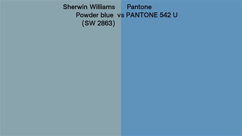 Sherwin Williams Powder Blue Sw Vs Pantone U Side By Side