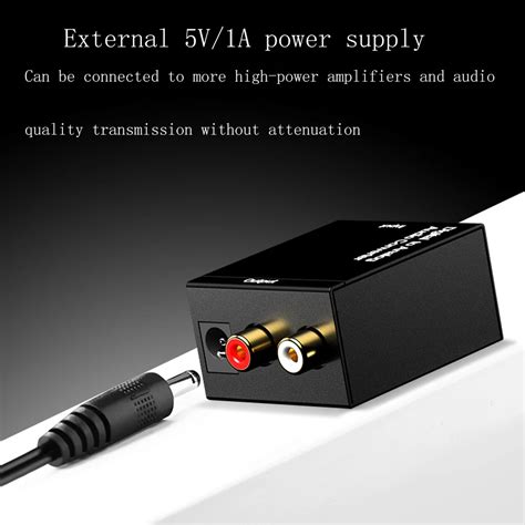 Convertidor De Se Al Toslink A Audio Anal Gico Adaptador Coaxial