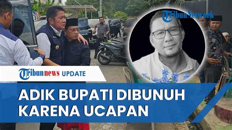 Detik Detik Adik Bupati Muratara Tewas Dibacok Pelaku Tersinggung