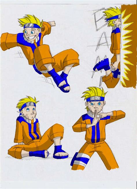 Naruto poses by Aeolus06 on DeviantArt