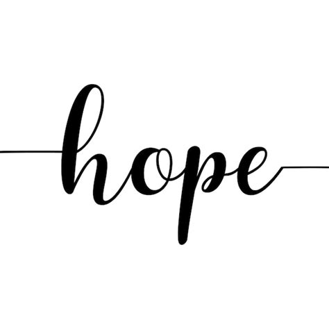 Premium Vector Hope Print Hope With Tails Hope Text Christian