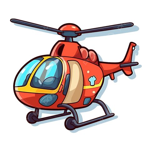 Ilustraci N De Vector De Dibujos Animados De Helic Ptero Rojo Png