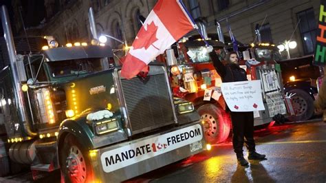 Une Figure Du Convoi De La Liberté Canadien Renonce à Manifester