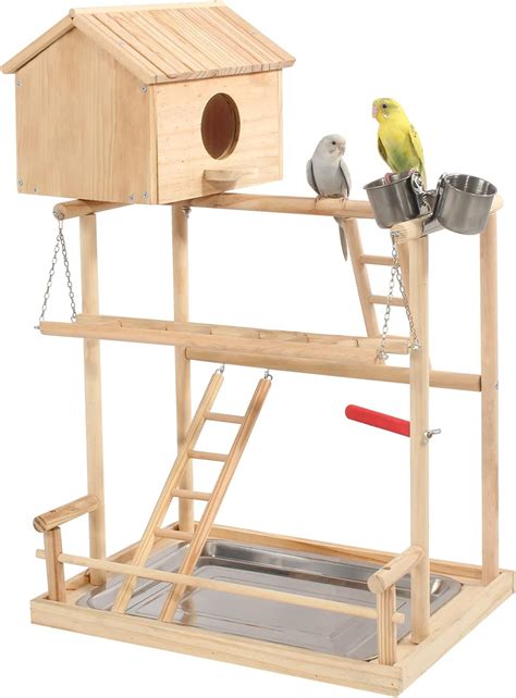 Amazon Hicaptain Large Bird Playground Layers Cockatiel