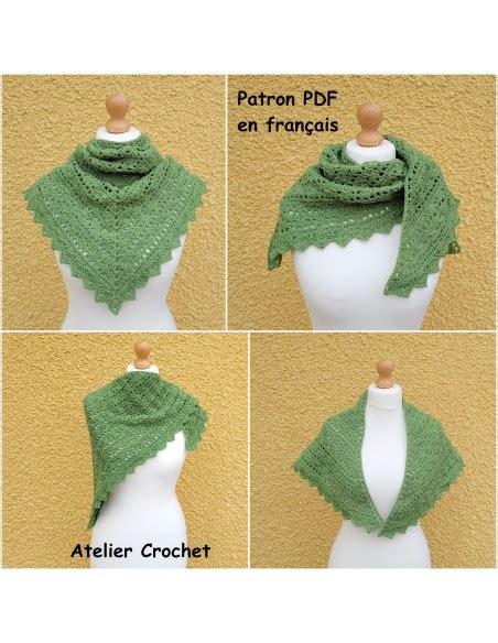 Patron de crochet fichier PDF pour réaliser un châle