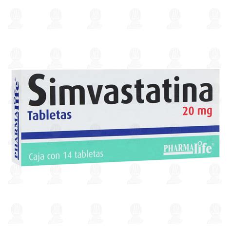 Simvastatina 20 Mg 14 Tabletas Pharmalife