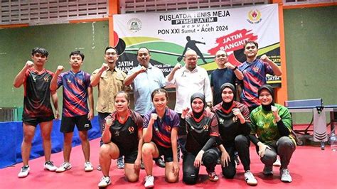 La Nyalla Optimistis Tenis Meja Jatim Sumbang Banyak Medali Di Pon