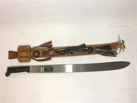 ShopTheSalvationArmy 24 Machete With Leather Sheath Montero Honduras