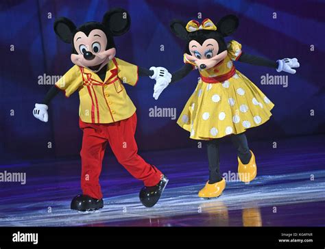 Mickey And Minnie Ice Skating