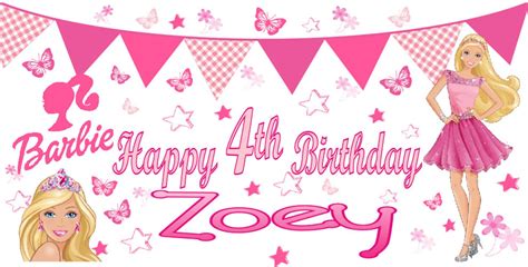 Barbie Birthday Banner