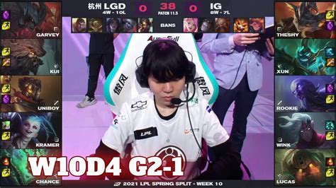 Lgd Vs Ig Game Week Day Lpl Spring Invictus Gaming Vs