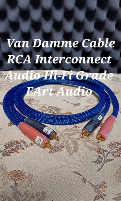 RCA Audio Hi Fi Grade Interconnect Van Damme Cable Audio Soundbars