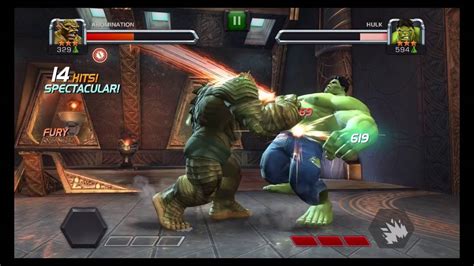 Marvel Contest Of Champions Abomination Vs Hulk Youtube