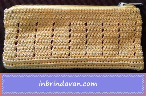 Crochet Pencil Pouch Vy Inbrindavan