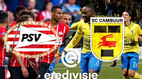 Psv Vs Sc Cambuur Live Met De Voetbalcommentator 505 Youtube