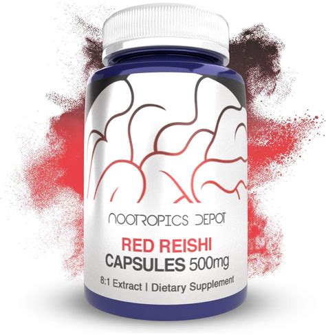 Amazon Nootropics Depot Red Reishi Mushroom Capsules 8 1 Whole